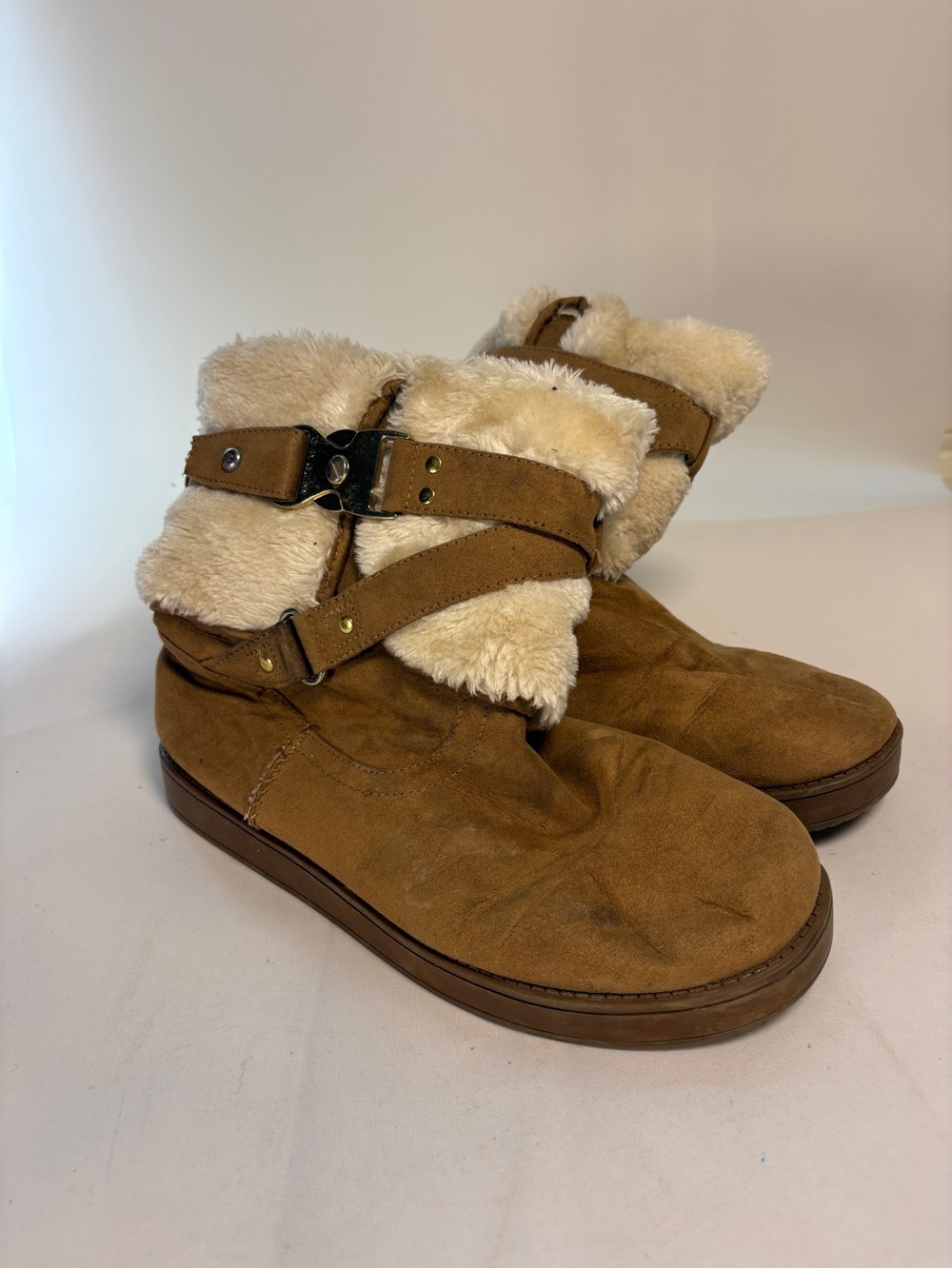 G by Guess Alixa Faux Fur Suede Winter Boots